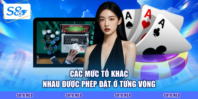 Các mức tố khác nhau được phép đặt ở từng vòng