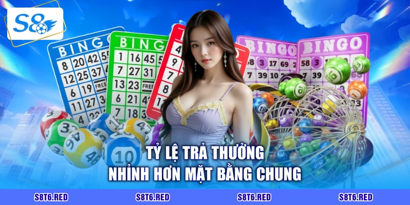 Tỷ lệ trả thưởng nhỉnh hơn mặt bằng chung